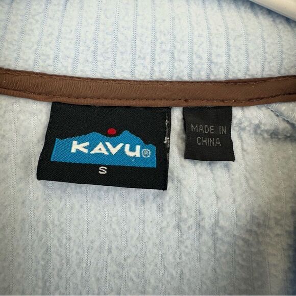 Kavu Sweater Womens‎ Small Blue Fleece Full Zip Outdoor Hiking Camp Polyester - Picture 9 of 11